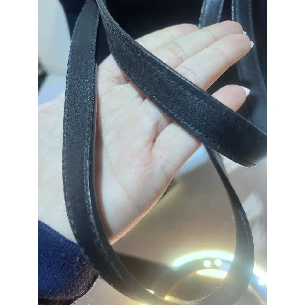 Coach Black Tote Shoulder Bag with Logo Tag
